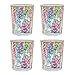 Lilly Pulitzer Acrylic Plastic Lo Ball Wine or Cocktail Glass Set of 4 | Catch The Wave | Blue/Green/Pink