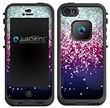 Teal Purple Sparkle Ombre Skin Decal for Lifeproof iPhone 5 Case Design (Case not included)