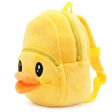 Dubleir Cartoon Rucksack Schultasche für Kinder, Persönlichkeit Kleiner gelber Entenrucksack, Rucksack Für Jungen und Mädchen