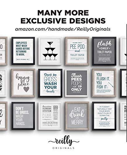 5x7" UNFRAMED PRINT Sensitive Septic System Sign Plumbing Warning You Flush It You Fish It Bathroom Decor Toilet Paper Only No Feminine Hygiene Sanitary Products Money Do not Flush Modern Cute
