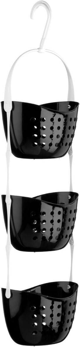 Organize Your Bathroom With 3 Tier Shower Caddy Bathroom Storage (Black PP)