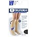 Truform Short Length 20-30 mmHg Compression Stockings for Men and Women, Reduced Length, Closed Toe, Black, Large