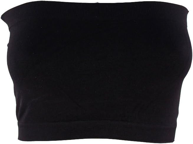 Kathy Women's Strapless Bra Cropped Seamless Tube Top Stretch Sport Bandeau