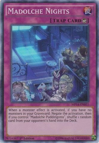 Yu-Gi-Oh! - Madolche Nights (MP14-EN051) - Mega Pack 2014 - 1st Edition - Super Rare