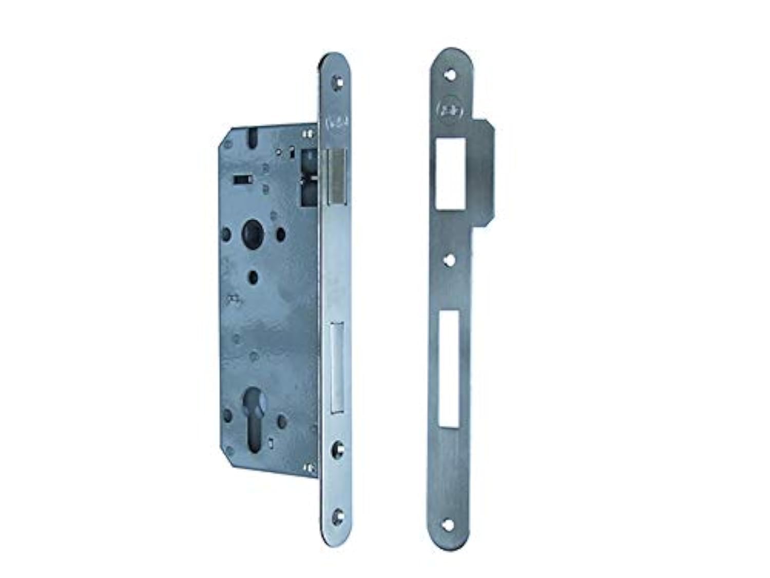 Yale Y52X10350S2 satin nickel wooden door lock, round edges, 35mm entry — image 1