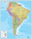 Maps International South America Wall Map (Paper)