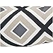 AmazonBasics Tufted Outdoor High Back Patio Chair Cushion- Black Geo