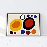 Framed Canvas Wall Art Colorful Geometric Canvas Prints Home Artwork Decoration for Living Room,Bedroom - 16x24 inches