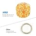 AMIR Upgraded Solar Powered String Lights, 200 LED Copper Wire Lights, 72ft 8 Modes Starry Lights, Waterproof IP65 Fairy Christmas Decorative Lights for Outdoor, Wedding, Homes, Party (Warm White)