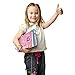 SMITCO Girls Diary Set - Pink Heart Journal Set for Kids 5 to 10 Years Old with Stickers and Pencil