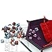 5 Assorted Colors Polyhedral Dice Set for Dungeons and Dragons DnD Pathfinder RPG Role Playing Games with Red Drawstring Dice Bag (Total 5 Sets)