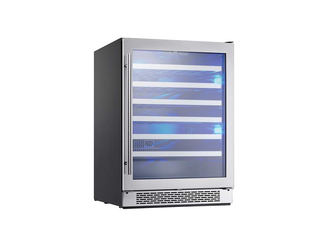 Zephyr PRW24C01BG Presrv Series 24 Inch Stainless Steel Built-In and Freestanding Wine Cooler