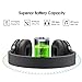 On-Ear Bluetooth Headphones New Bee Hi-Fi Stereo Wireless Bluetooth 4.1 Headsets with Smart Pedometer Function and Mic Audio for IOS Android Smartphones Sent Headphone Stand & Headphone Case (Black)