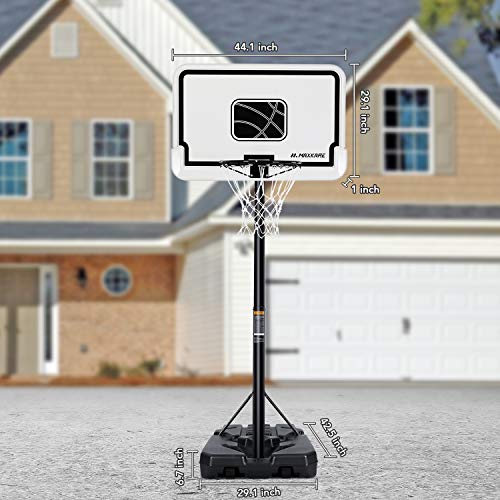 MaxKare Basketball Hoop Outdoor Portable Basketball Goals Adjustable