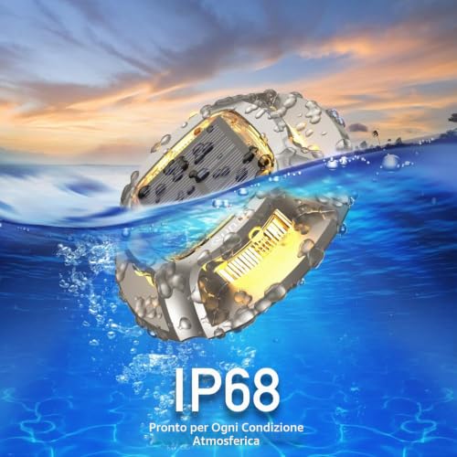Quntis 8 x Outdoor Aluminium Solar LED Step Lights, IP68 Waterproof, Cold / Warm White Solar Lights Outdoor Garden, Solar Spotlight for Paths Pool Stairs Sidewalk