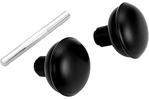 newliplace 1 Pack Vintage Old Style Door Knob Set with Spindle, Antique Door Knobs Replacement Set for Interior Doors, Matte Black