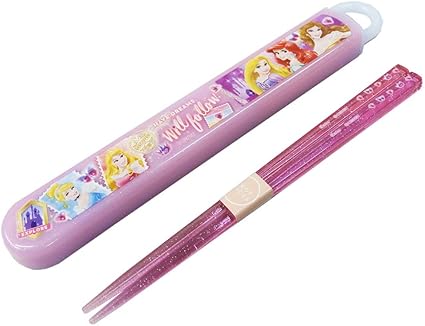 Amazon Co Jp 日本製 子ども用 お箸 箸箱セット 子供用 スライド式 箸 食洗機対応 ディズニー お弁当箸 プリンセス ホーム キッチン