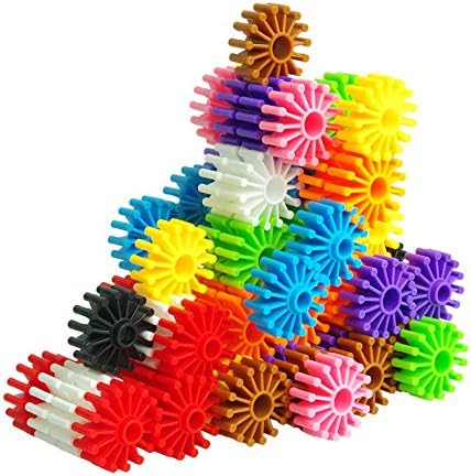 Mercurry Creative Snowflake Educational Toys Interlocking Gears Building Blocks Set,80pcs