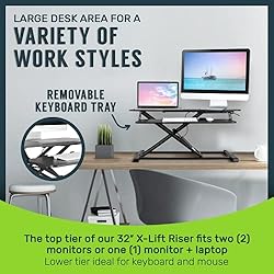 TechOrbits Standing Desk Converter - Adjustable Sit