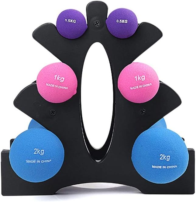 WPCBAA Set with Bracket Home Bone Dumbbell swan arm forging Device Ladies Body Shaping Thin arm Weight Loss Home Aerobics Dumbbell