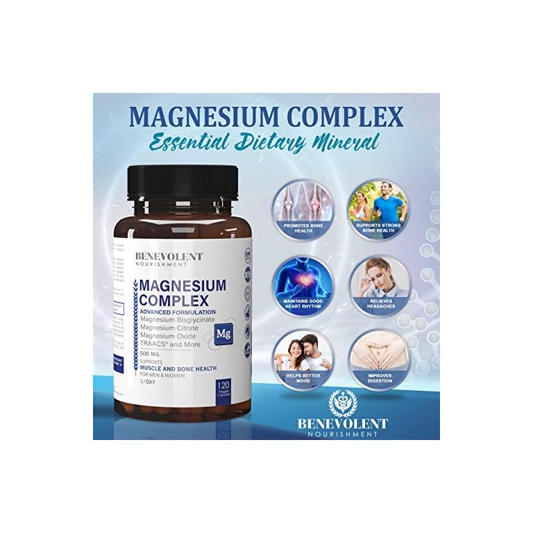 Magnesium Complex 500mg Magnesium Glycinate, Oxide, Taurate