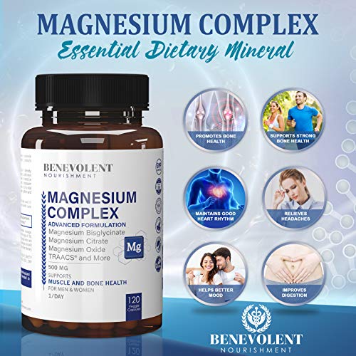 Magnesium Complex 500mg Magnesium Glycinate, Oxide, Taurate
