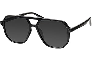 mosanana Oversized Aviator Sunglasses for Women and Men with Polarized Lens MS52243