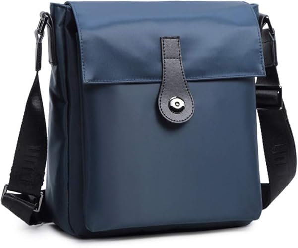 Amazon Whatnaショルダーバッグ メンズ メッセンジャーバッグ 縦型 B5 9 7インチipad収納可 オックスフォード布 防水 耐磨耗 ビジネスバッグ 小さい 斜めがけ バッグ 男性用 紳士用 黒 ブルー 58 49 縦型 ブル 58 49 Whatna ショルダーバッグ