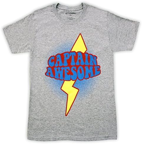 Chuck Devon Captain Awesome Woodcomb Heather Gray T-Shirt Tee