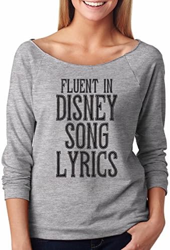 SignatureTshirts Women's Fluent in Song Lyrics Raglan Princess Singer Shirt