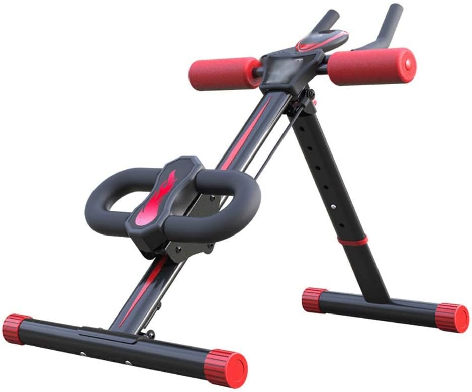 ZLSANVD Workout Bench Sit-up Board, Sit-up Board, Hyperextension Bench Swingable Knee Support for Lateral Abs Foldable Multifunctional Folding,1205862-82 cm