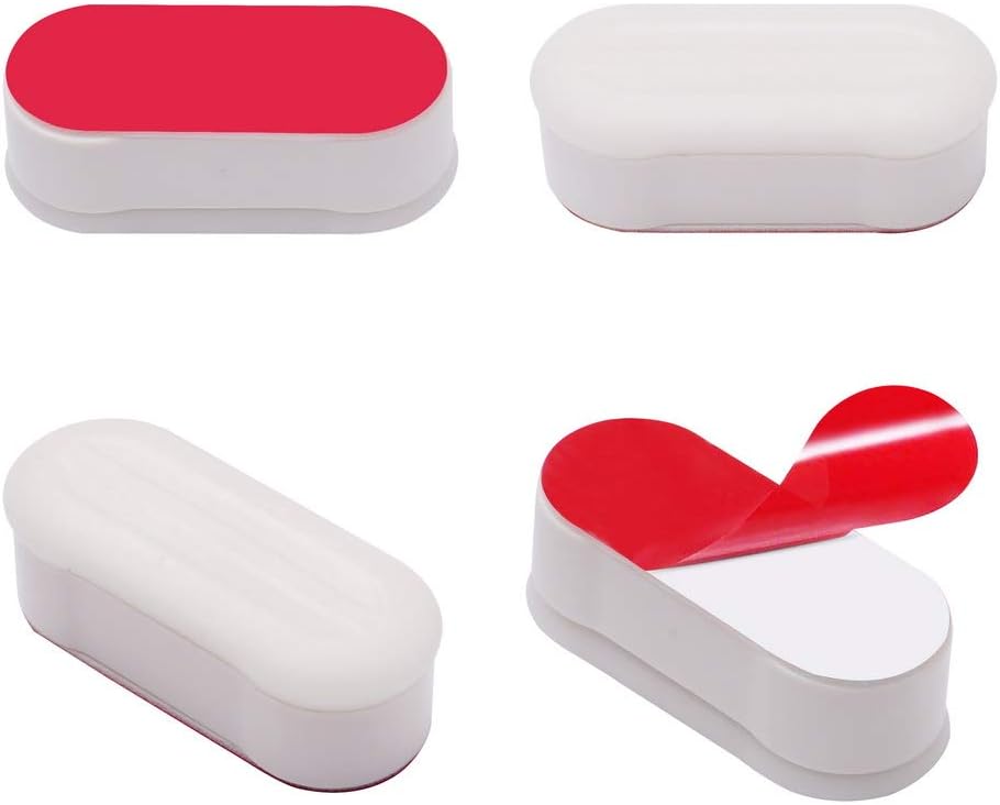 Wedong 4 pcs Toilet Seat Bumpers, Toilet Lid Bumper Rubber