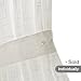 jinchan Linen French Door Curtain with Open Weave Semi-Sheer Door Curtain Decor 40 Inches Long Drape Rod Pocket 1 Panel Light-Filtering Privacy Window Decor 1 Tieback Included White