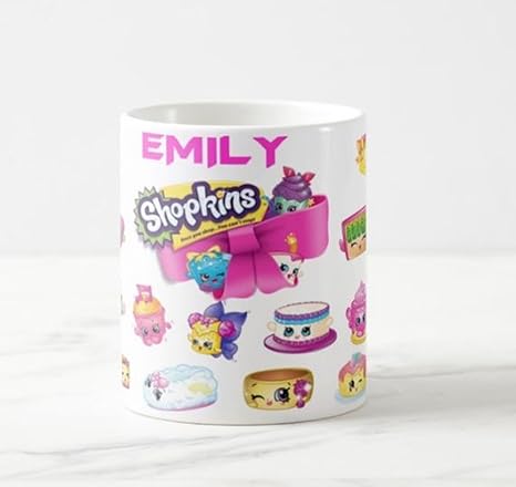 Shopkins ml taza personalizada taza de cerámica