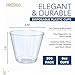 Small Clear Plastic Cups - 5 oz. 200 Pack - Hard Disposable Cup - Wine and Plastic Cocktail Glasses - Drinking and Party Punch Cups and Bulk Wedding Tumblers