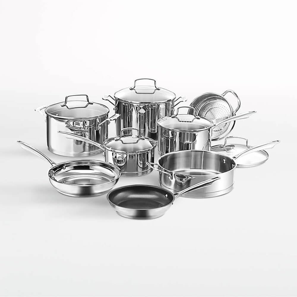 Photo 1 of ***PARTS ONLY*****Cuisinart Chef's Classic Stainless Cookware 13-Piece Set, 77-13