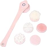Electric Body Brush for Shower, Rotating Back Scrubber, Waterproof Rechargeable, Deep Cleansing