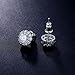 UMODE Jewelry 6mm 0.75 carat Flower Halo Cubic Zirconia CZ Diamond Post Stud Earring For Women 0.4x0.4 In