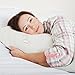 ZG-Home Queen Memory Foam Velvet Cover Pain Sleeping, Cervical Neck Support for Back and Side Sleepers Orthopedic Contour Pillow (19”x29”), Standard White