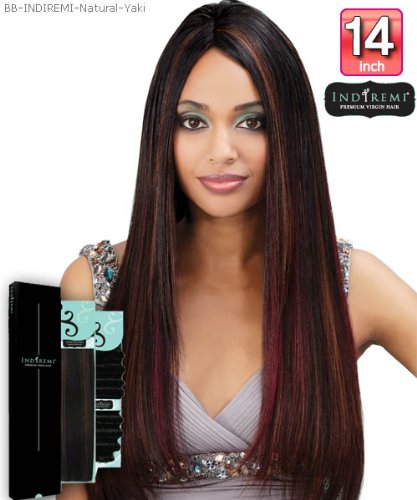 IndiRemi Virgin Remi Hair Weave - Natural Yaky Weave - 14" - 1