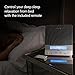 HoMedics Deep Sleep II Therapy Machine | White Noise Device, LCD Screen, Remote, Timer, Dimmer, Dual Speakers | 12 Soothing Nature Sounds, Masks Distractions, 8 Sleep Therapy Programs