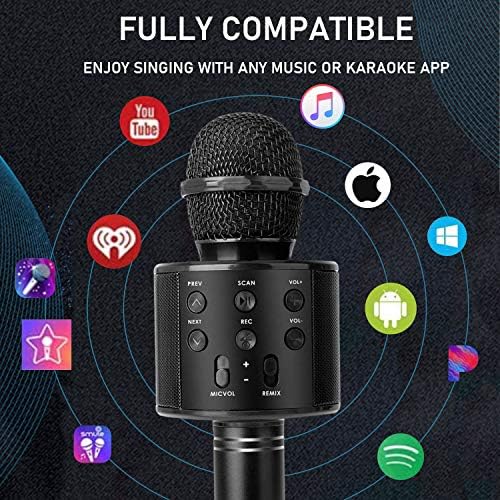 Karaoke microphone with Bluetooth functionality, designed by Amolabe, priced at $14.99.