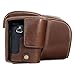 MegaGear Sony Cyber-Shot DSC-RX10 IV, DSC-RX10 III Ever Ready Leather Camera Case and Strap, with Battery Access - Dark Brown - MG761
