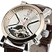 Carrie Hughes Men's Luxury Automatic Mechanical Brown Leather Watch CH338