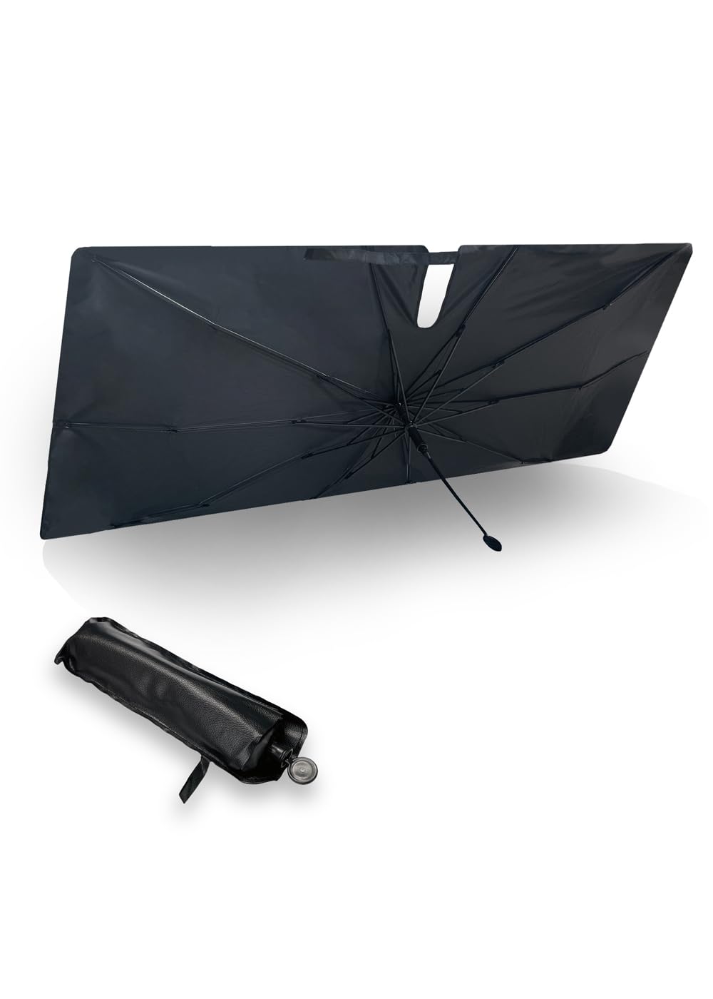 メルテック(meltec) 車用パラソルシェード Mサイズ (骨組み:約125×75cm シェード生地:134×77cm) PS-20商品画像
