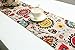 Yoovi Reversible Table Runner Ethnic Floral, Cotton and Linen Blend (11.8'' X 78'')