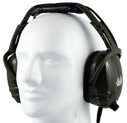 Earmuff Headphones - iPhone & Scanner Compatible - Great For Impact Sports Like Hunting, Gun Range, NASCAR Races, Construction, Work, etc.
