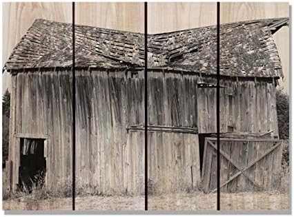 Amazon Com Gizaun Art Old Barn Inside Outside Wall Art Full