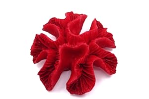 Danmu 1Pc of Polyresin Coral Ornaments, Aquarium Coral Decor 4 7/10" x 4 7/10" x 1 9/10" for Fish Tank Aquarium Decoration[Updated Version]