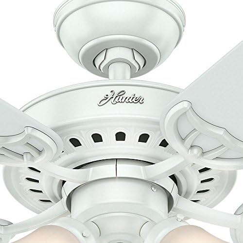 Hunter Stonington 46 In Indoor White Ceiling Fan Ceiling Fans